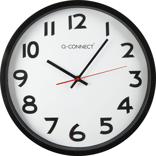Horloge plastique 34cm noir