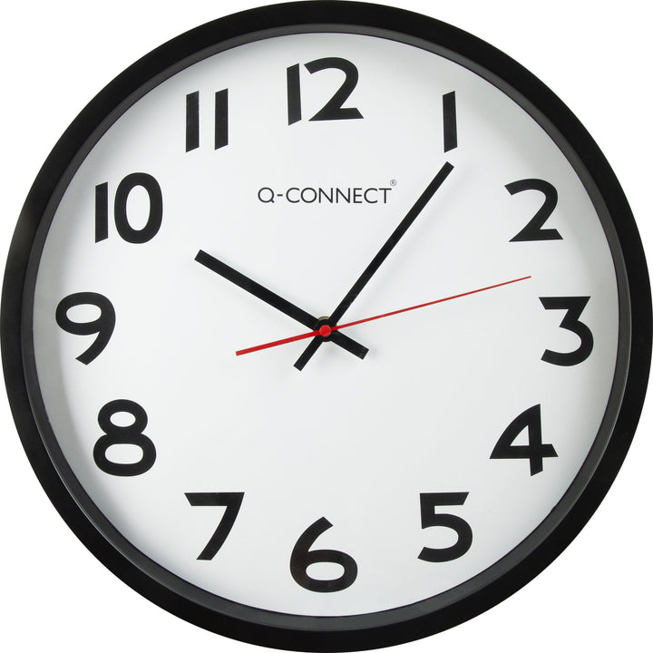 Horloge plastique 34cm noir