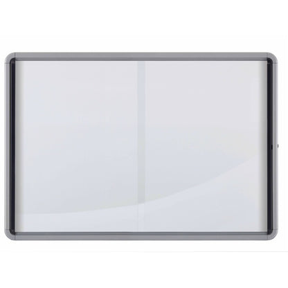 Vitrine d'affichage , porte coulissante, fond en métal, 8 feuilles A4,pour l'intérieur