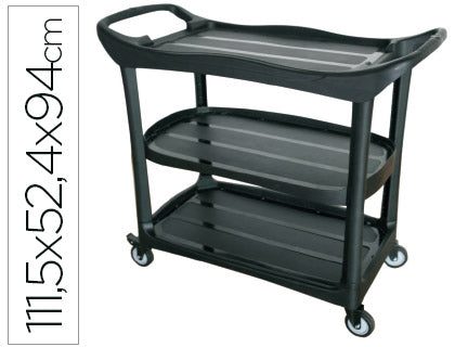 Servante polypropylène 3 pltx 111x52x94cm