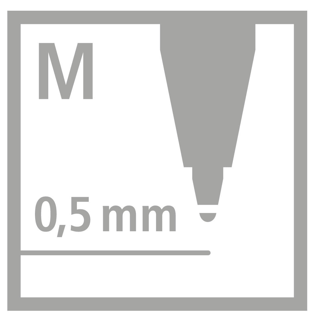 Stylo à bille rétractable 0.5 mm - pack de 4 couleurs
