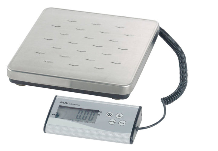 Pèse-paquets 120kg - plateau inox et pupitre séparé
