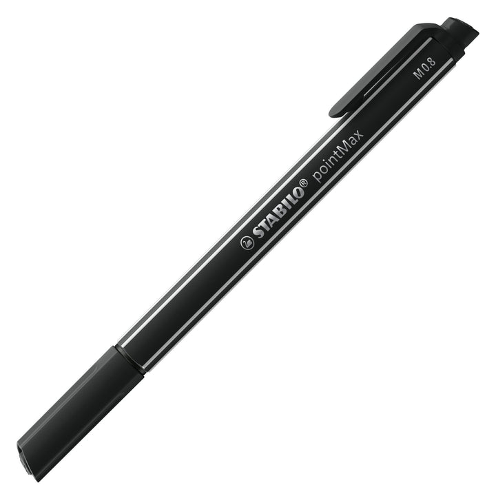 Feutre pointmax noir - pointe moyenne 0,8 mm