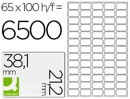 Étiquettes multi-usages 38.1x21.2 mm -boite de 100 feuilles  Adhésif permanent