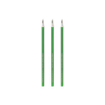 Recharges stylo legami effaçable - pointe 0,7 mm, vert pack de 3