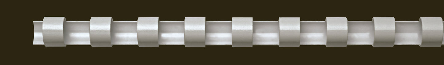 Reliure plastique 6mm blanc -
