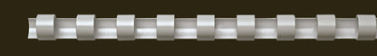 Reliure plastique 6mm blanc -