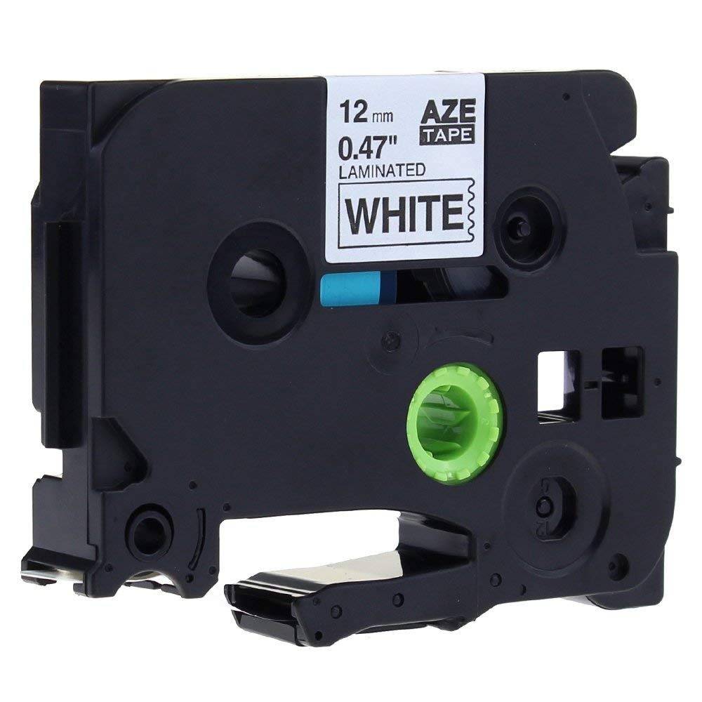 Ruban pour titreuse brother TZ 12mm noir / blanc