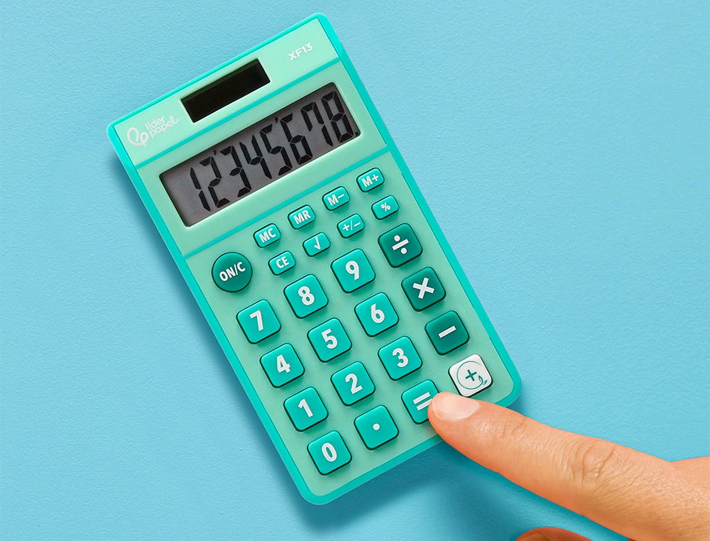 Calculatrice poche 8chiffres solaire vert