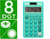 Calculatrice poche 8chiffres solaire vert