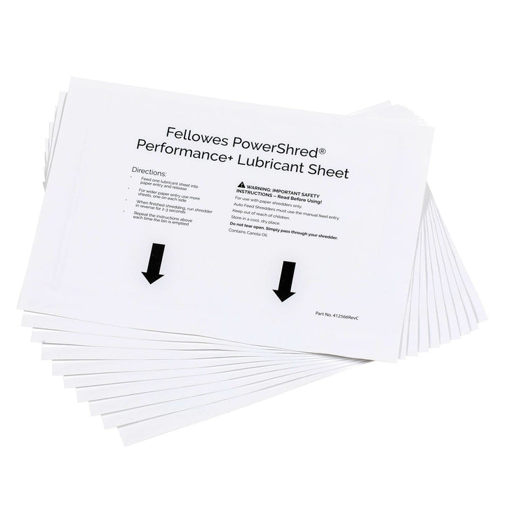 Feuilles de lubrification destructeurs -lot de 10
