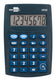 Calculatrice de poche 8 chiffres bleu