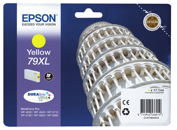 Cartouche d'encre Epson c13t79044 jaune xl pise - haute capacité