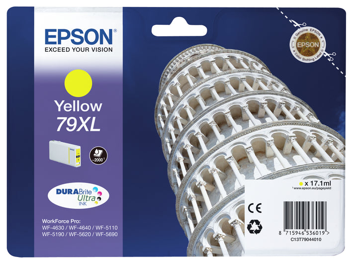 Cartouche d'encre Epson c13t79044 jaune xl pise - haute capacité