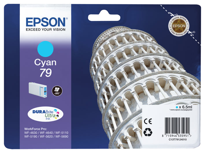 Cartouche d'encre Epson c13t27144 cyan pise - haute capacité