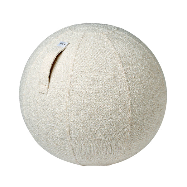 Ballon d'Assise Medium - Tissu Bouclé Blanc Ø65cm