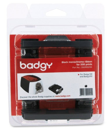 Ruban d'impression noir badgy 200 - 500 pages