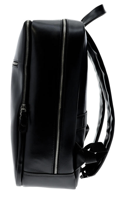 Sac à dos ordinateur - cuir noir, 15.6"