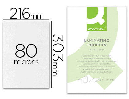 Pochette plastification A4  80microns -boite de 100