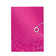 Chemise 3 rabats leitz wow polypropylène rose