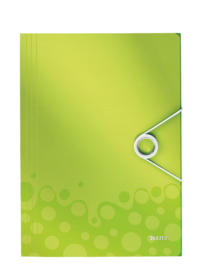 Chemise 3 rabats leitz wow polypropylène vert
