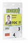 Porte-badge a6 - polypro transparent, boîte de 20