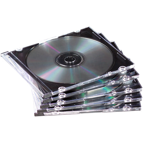 Boîtier de protection  cd/dvd - 25 pièces, transparent