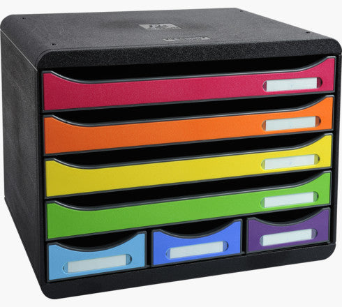 Module de classement storebox 7 tiroirs arlequin