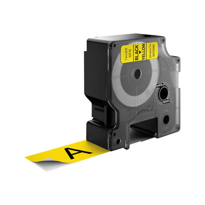 Ruban Dymo D1 24mm -noir/jaune