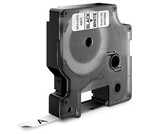 Ruban  Dymo D1  9mm - noir/blanc