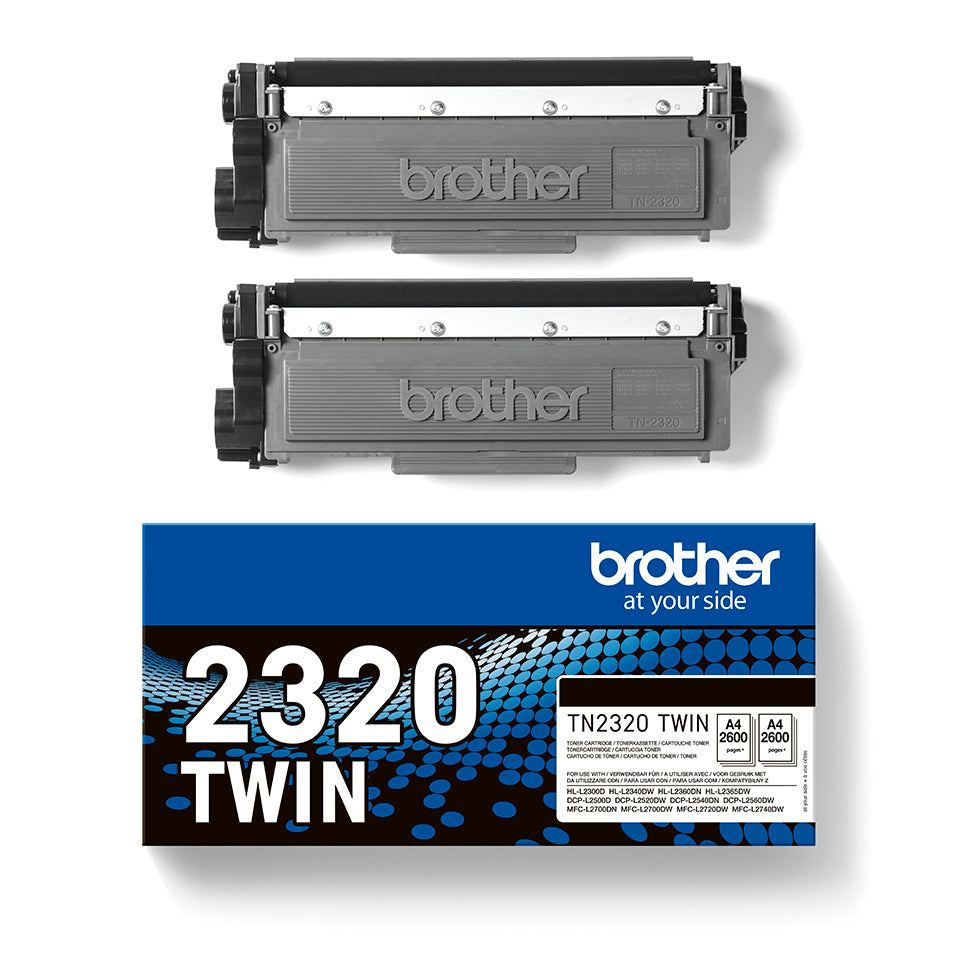 Pack toner noir tn2320 - double capacité