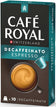 Capsules Café royal espresso décaféinées - compatibles nespresso