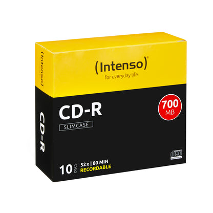 Cd-r 700mb - boîte slim 10 pcs, 52x