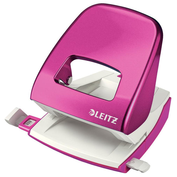 Perforateur 2 trous rose - capacité 30 feuilles