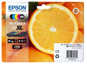 Cartouche d'encre Epson 33xl - pack 5 couleurs