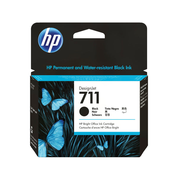Cartouche d'encre HP 711 - noir 80 ml pour designjet
