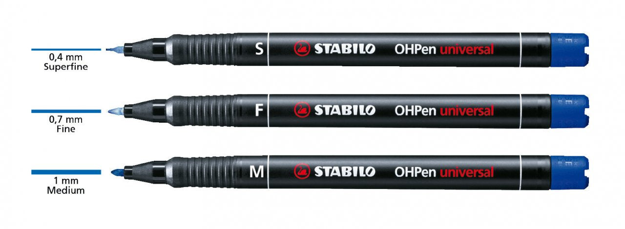 Feutre Permanent Pointe Fine Assortiment de 4 Couleurs - STABILO SWAN