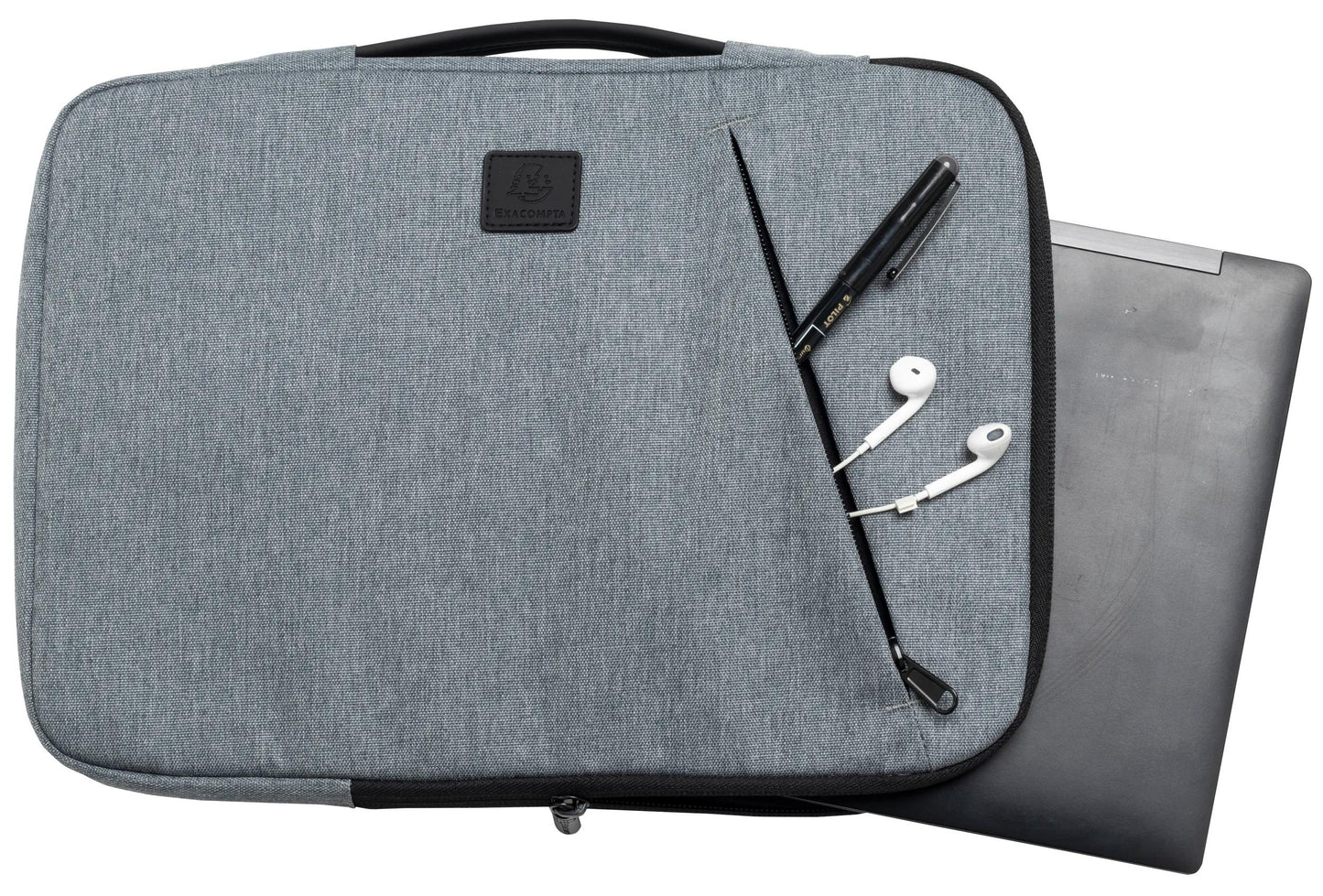 Housse informatique 15-16" - polyester recyclé gris