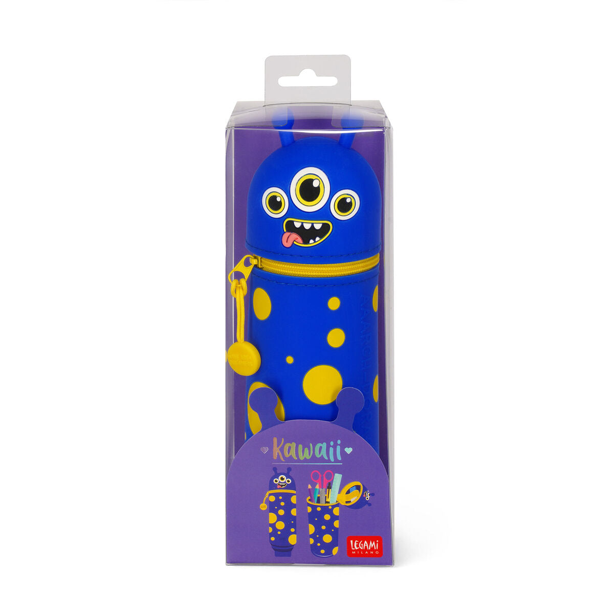 Trousse Legami Monstre 2-en-1 silicone souple - transformable en pot