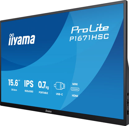 Écran LED 15,6" Full HD - IPS, 3 ms