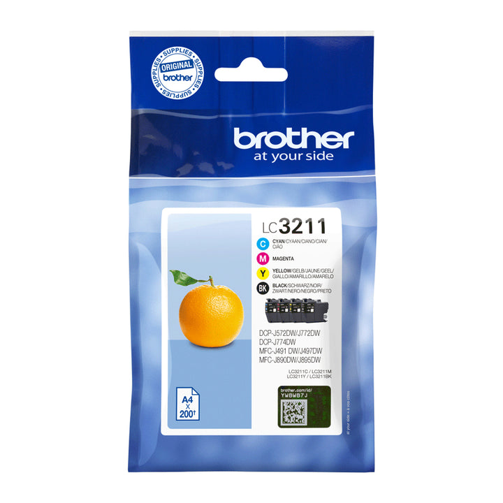 Pack cartouches Brother lc3211 - rendement standard 200 pages