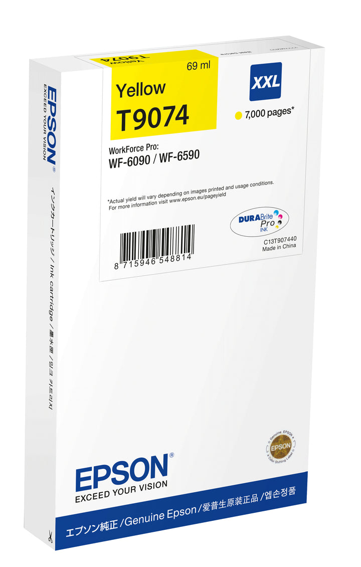 Cartouche d'encre Epson c13t907440 jaune xxl - 7000 pages