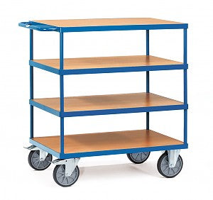 Servante 4 Plateaux - Capacité 600 kg, Dimensions 1000x700 mm