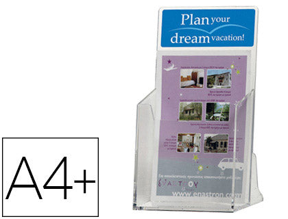Porte brochure A4 vertical 1 case