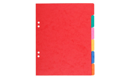 Intercalaires A4 6 Onglets - Carte Lustrée 225g/m²