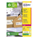 Etiquettes laser recyclée  63.5X33.9 -100feuilles 2400 étiquettes