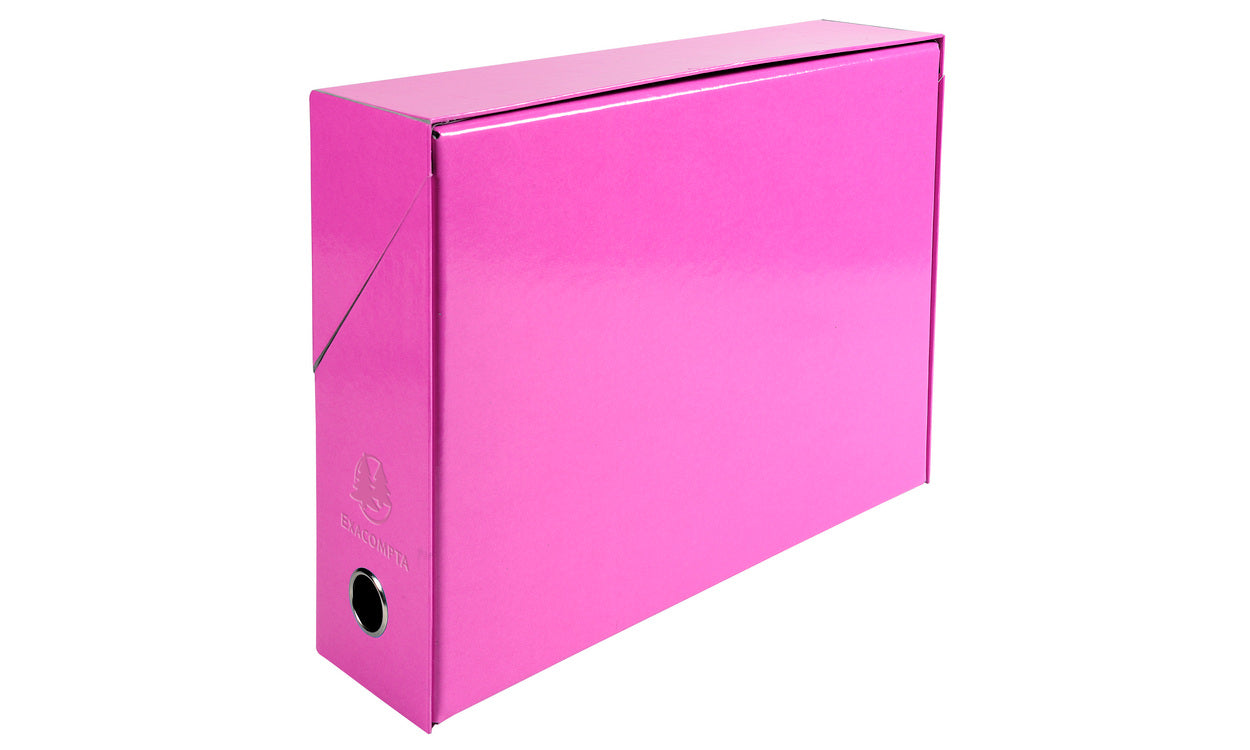 Boite de transfert 25x33mm dos 90mm pelliculé-rose