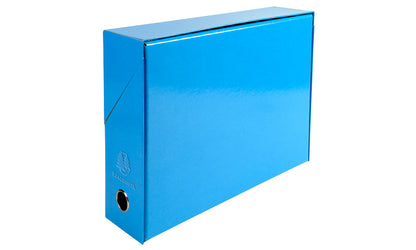 Boite de transfert 25x33mm dos 90mm pelliculé- bleu clair