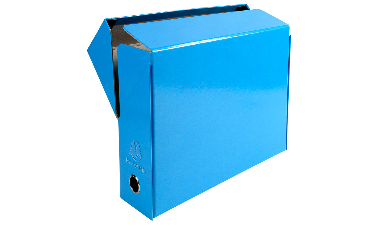 Boite de transfert 25x33mm dos 90mm pelliculé- bleu clair