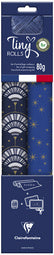 Pack papier cadeaux 2rouleaux+bolduc bleu/or